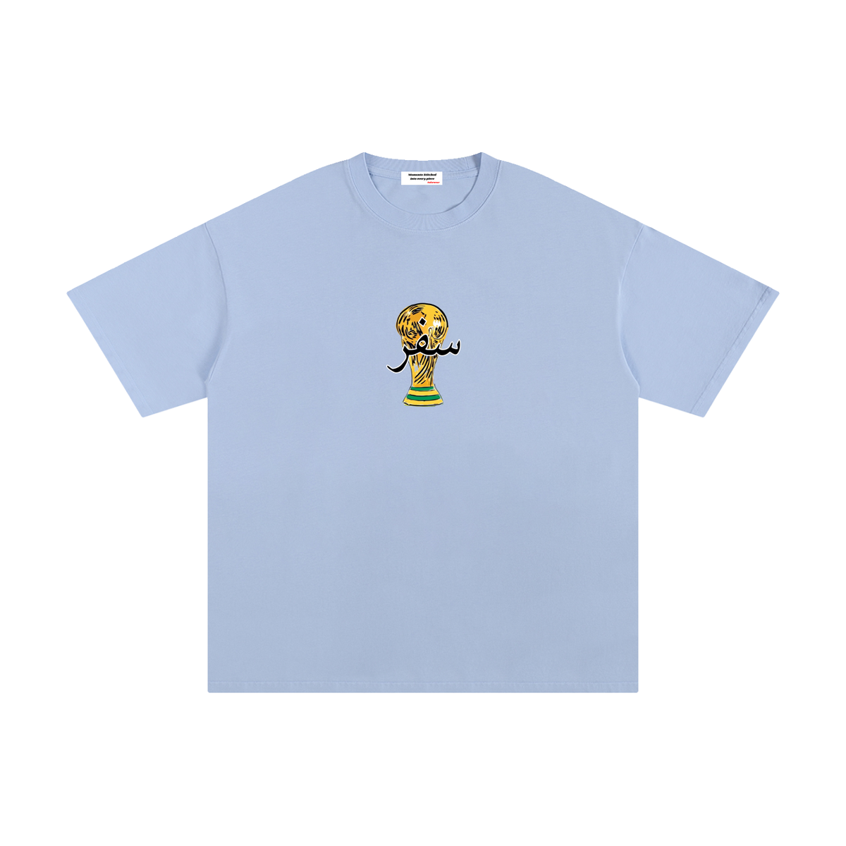 The World Tour SAFARWEAR World Cup 2026 oversized graphic tee detail