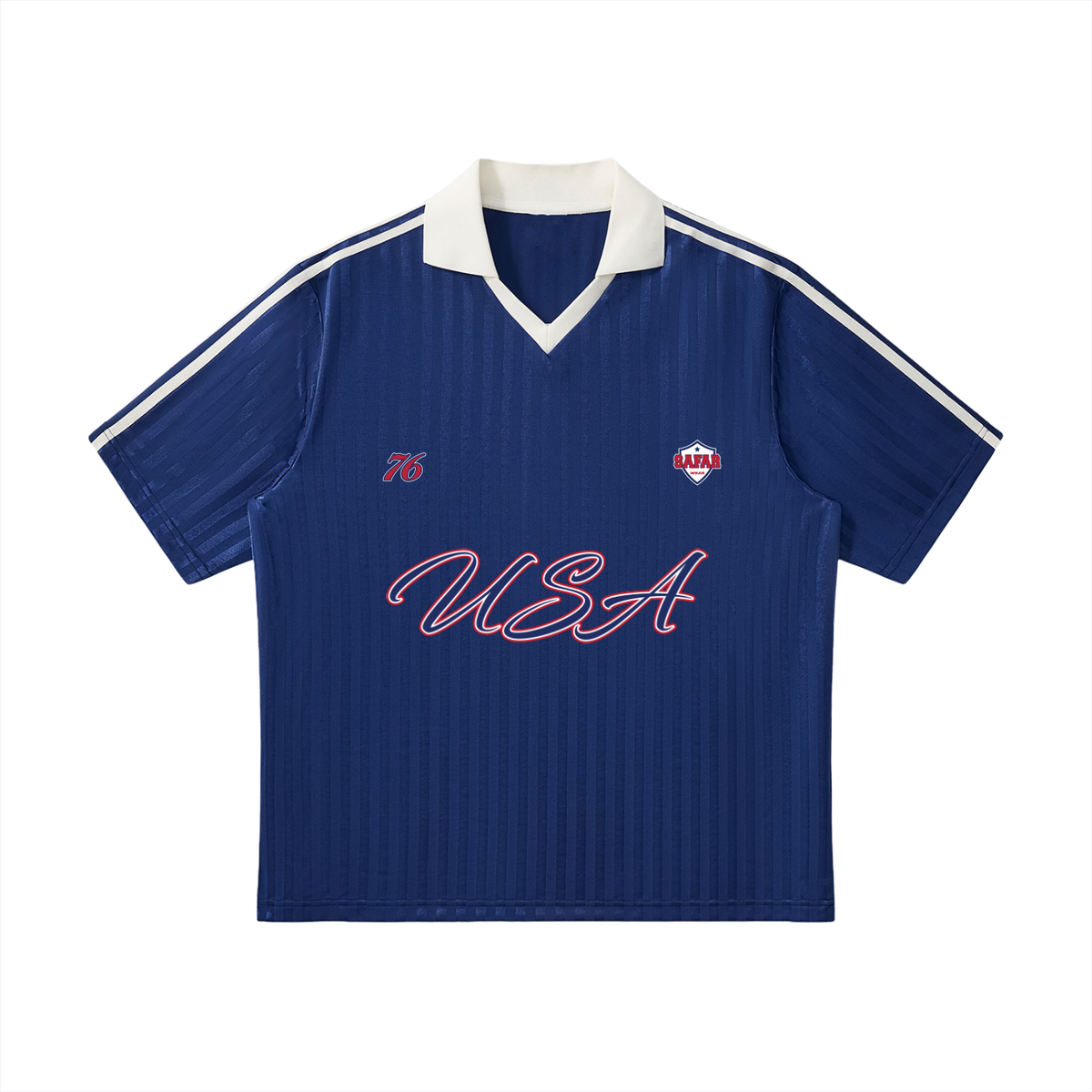 USA Home Crowd World Tour Soccer Jersey back with cultural collage — SAFARWEAR