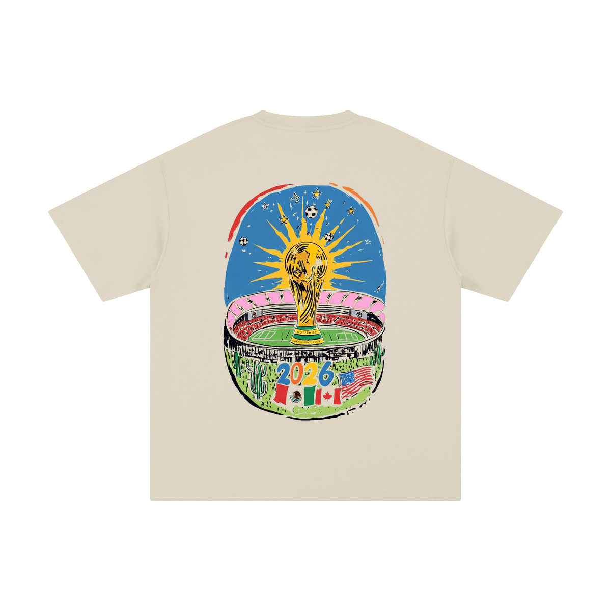 The World Tour SAFAR World Cup 2026 Tee — apricot colorway | SAFARWEAR